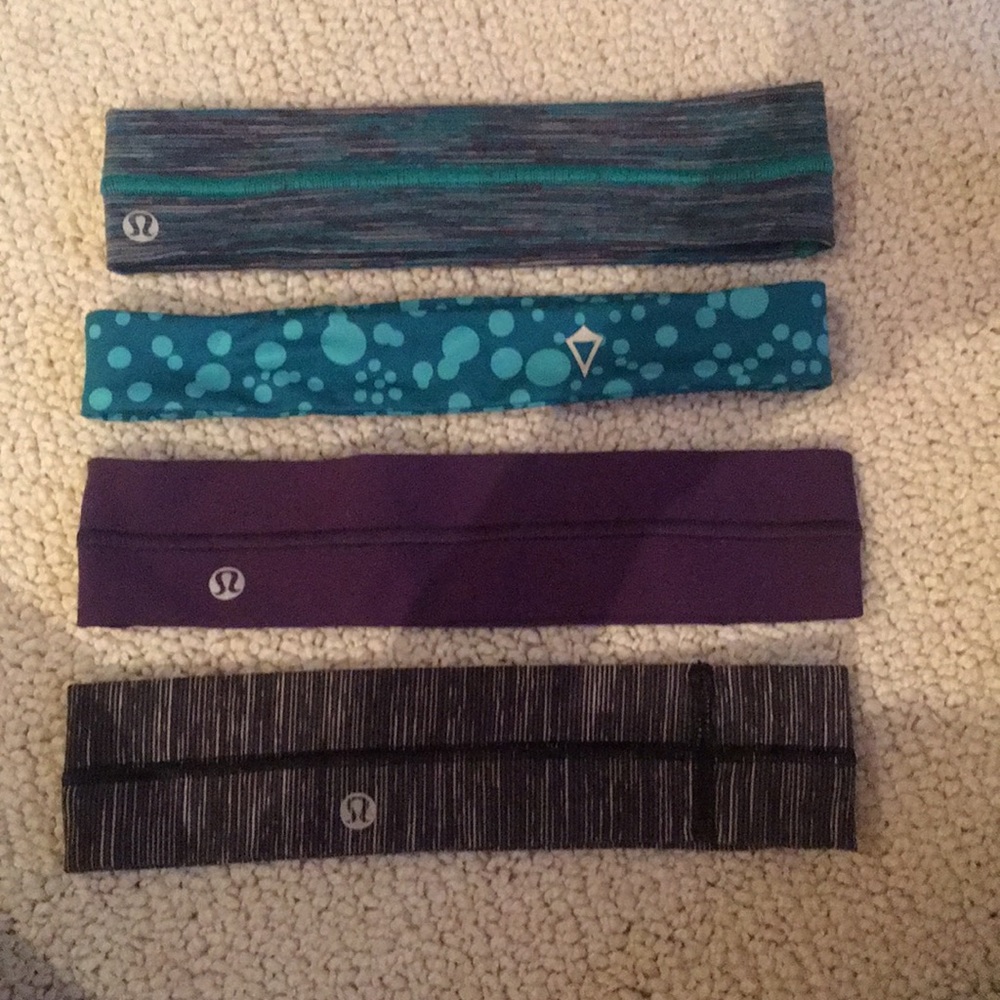 4 lulu lemon head bands